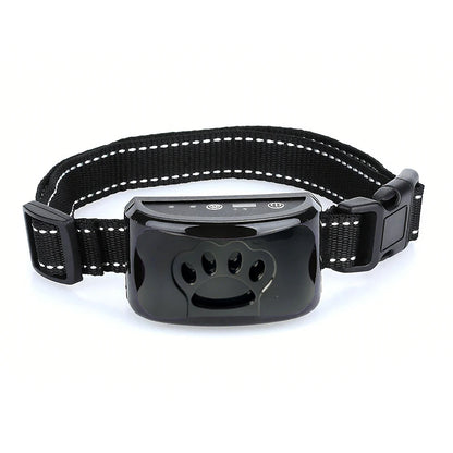 Intelligent Electric Ultrasonic Stop Barking Vibration Anti Bark Collar Stop Bark Training Collar for Dogs Stopper USB Charging