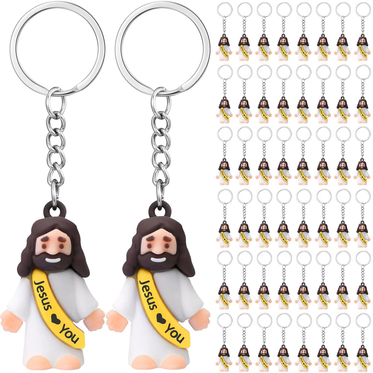 20-200PCS Little Jesus Figures Mini Jesus Figurines in Bulk Hide and Seek Religious Party Favor Sunday School Easter Egg Stuffer
