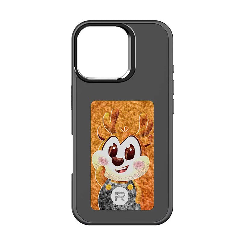 Smart NFC E-Ink Screen Phone Case For iPhone 17 16 15 14 13Pro Max 16/17 Plus Display Shockproof Protective Cover Photo Custom