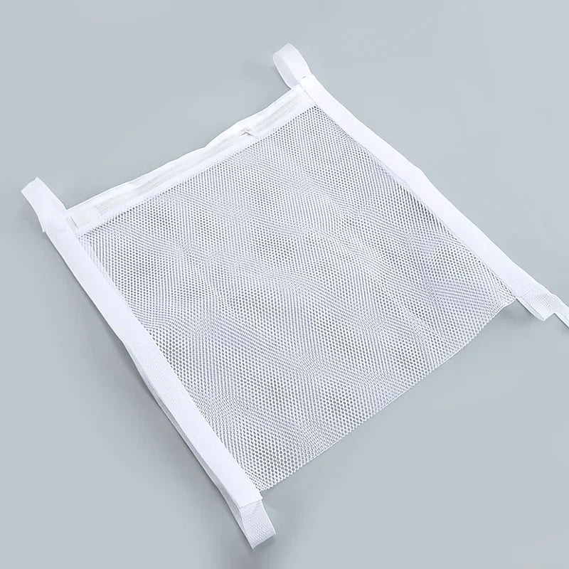 Reusable Sneaker Dryer & Washer Bag, Honeycomb Mesh with Zipper & Strap, Elastic Adjuster for Most Dryer Doors, Easy To Install