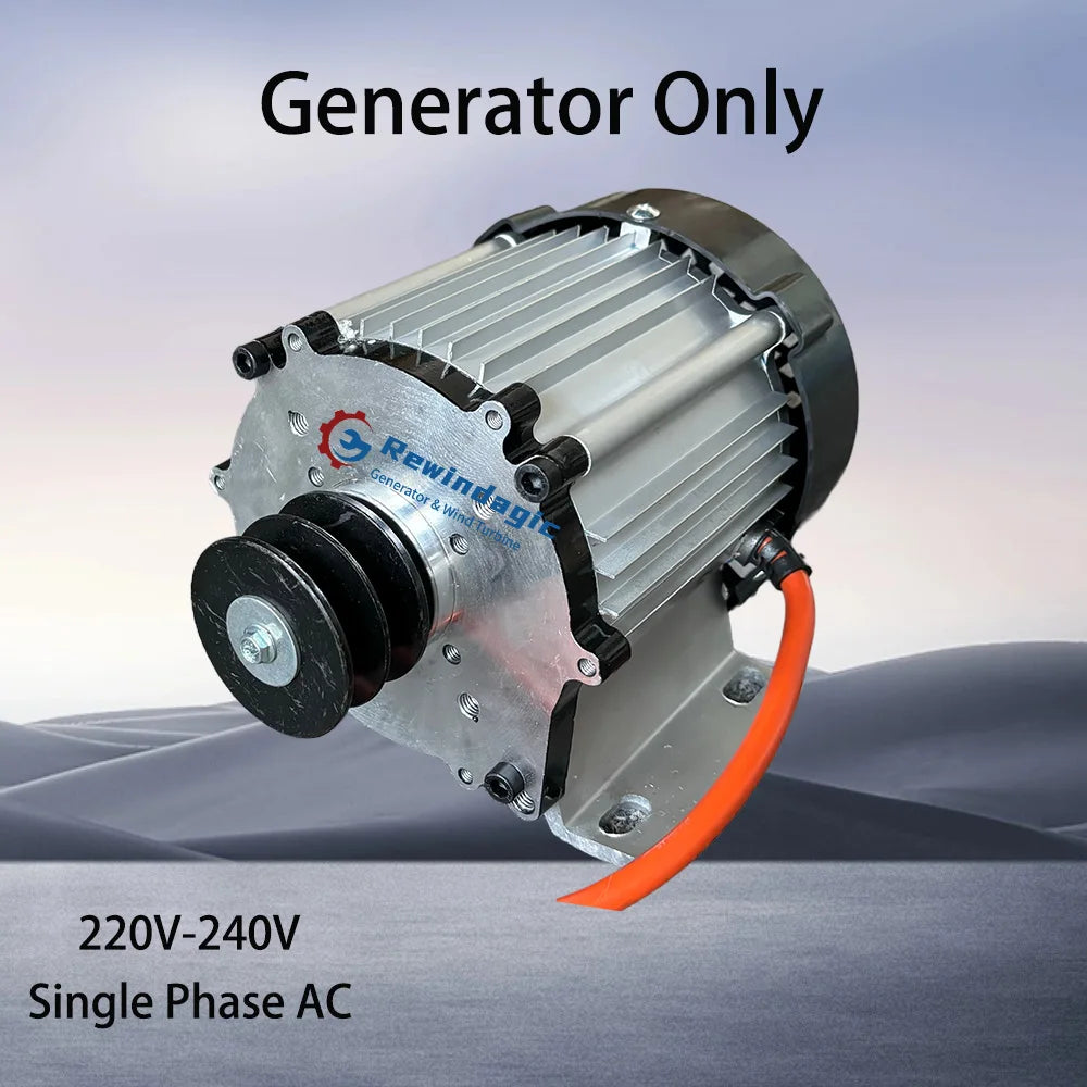 High Efficiency 5000W 10KW 20KW 220V Alternator Permanent Magnet Generator With Variable Frenquency Drive Motor Household Load