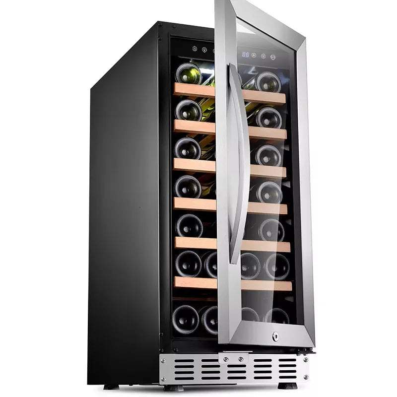 High quality 112 Bottles Residential Fridge and Freezer Combo Built-in Under Counter Beverage Wine Cooler