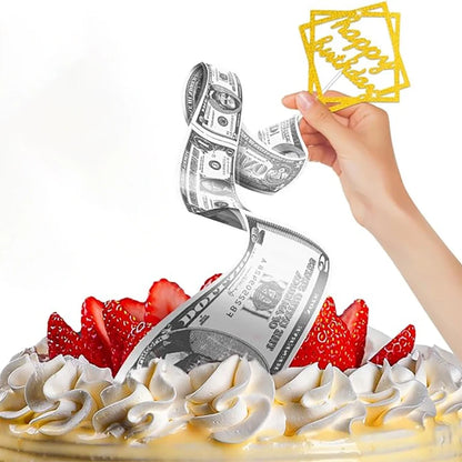 Birthday Money Box Cake Money Cake Pull Out Kit for Birthday Graduation Party Cake Decoration Includes 1 Money Box