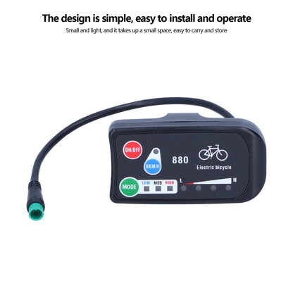 Electric Bicycle for KT‑LED880 Display E‑Bike 36V 48V Display Meter E‑Bike Accessories