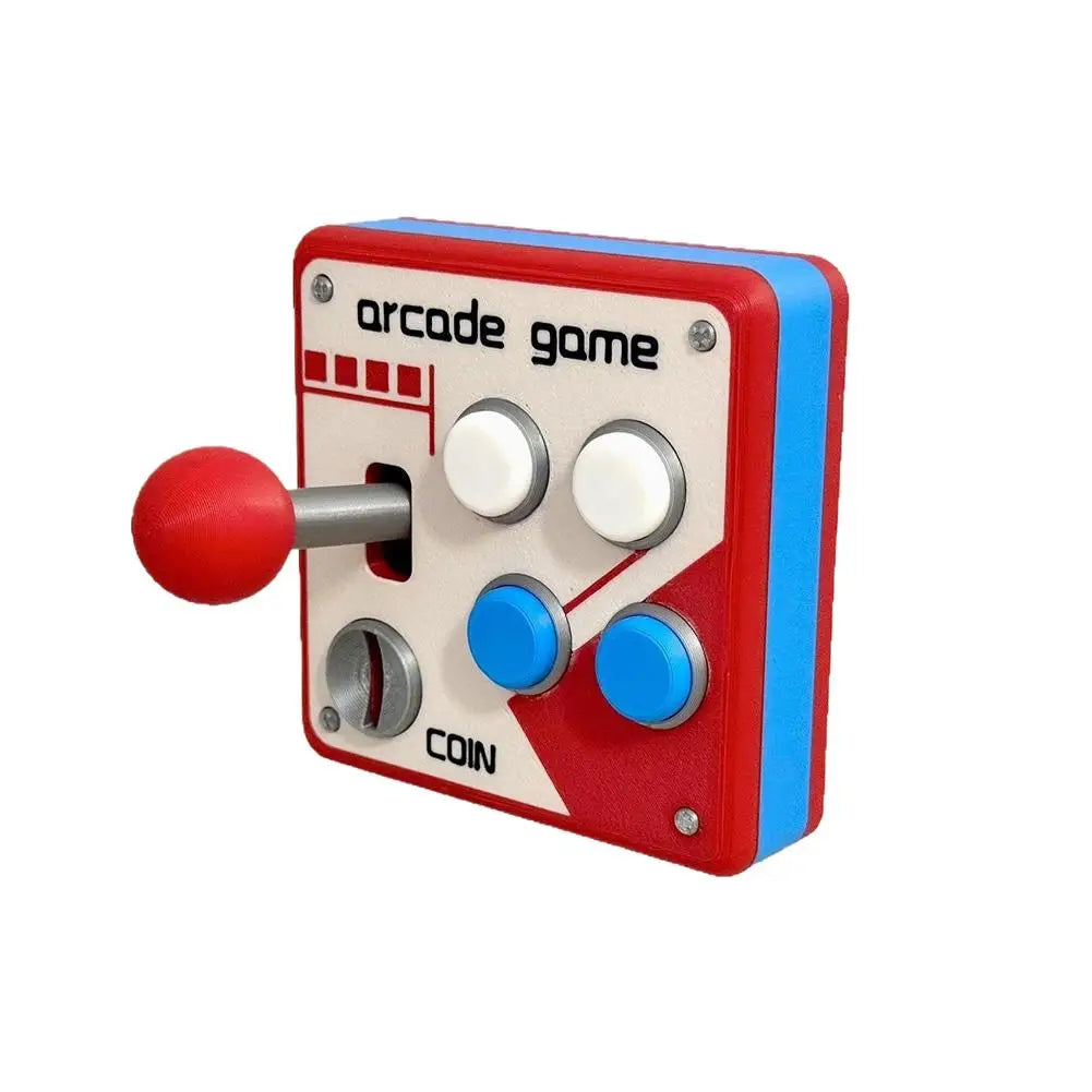 Retro Game Console Joystick Switch Creative 3D Decoration Arcade Panel 3D Printing Panel Socket Control Decorationgift Toys