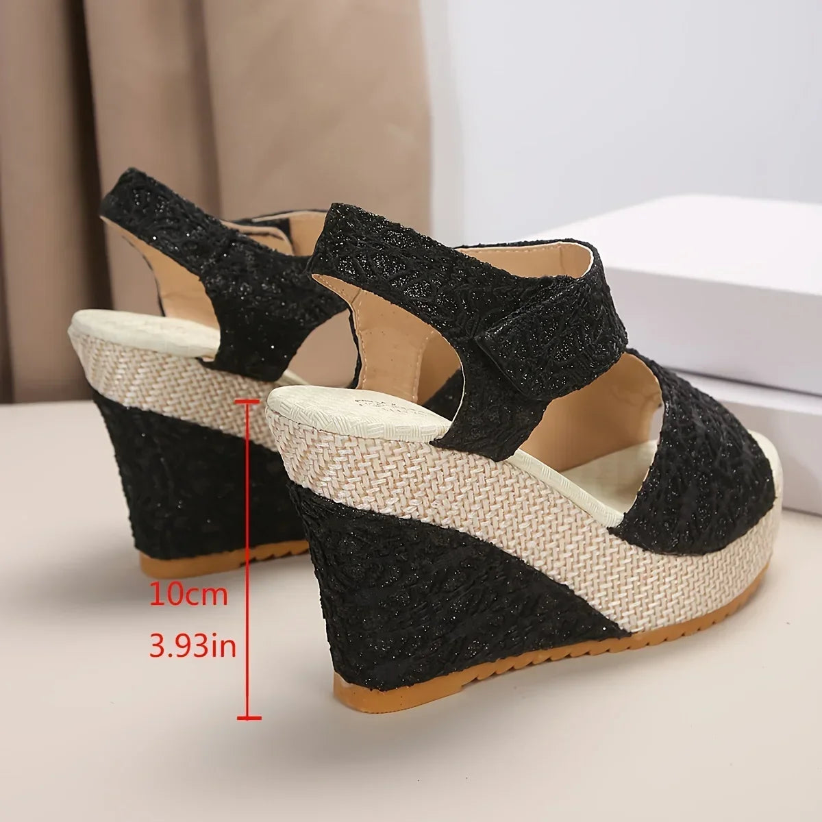 Women Sandals Summer Wedge Shoes Peep Toe Platform Sandals Luxury Designer Shoes Heels Women Sexy Party Dress Women Sandalias