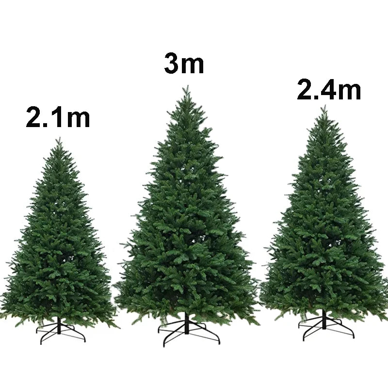 2.1/2.4/3m Christmas Tree Decoration Set Large DIY Christmas Ornaments For Trees Holiday Party Home Decor Hanging Drop Shipping