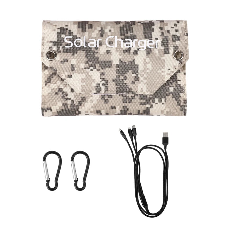 100W/80W/60W Foldable Solar Panel 5V USB Portable Folding Bag for Cell Phone Outdoor Waterproof Power Bank for Camping Hiking