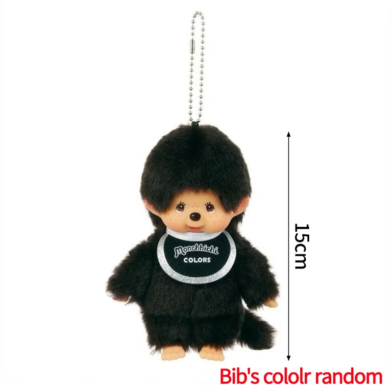 Monchhichi Plush Keychain Kawaii Monchichi Pendant Backpack Charms Cartoon Monchich Keyring Party Favor Gifts 키티 몬치치 モンチッチ