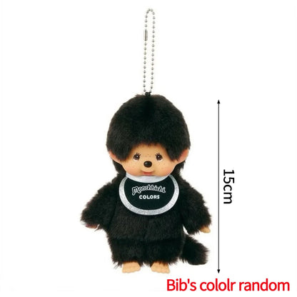 Monchhichi Plush Keychain Kawaii Monchichi Pendant Backpack Charms Cartoon Monchich Keyring Party Favor Gifts 키티 몬치치 モンチッチ