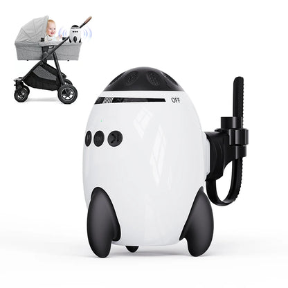 Portable automatic baby rocker, compatible with strollers, hands-free rocking function, with Bluetooth lullabies