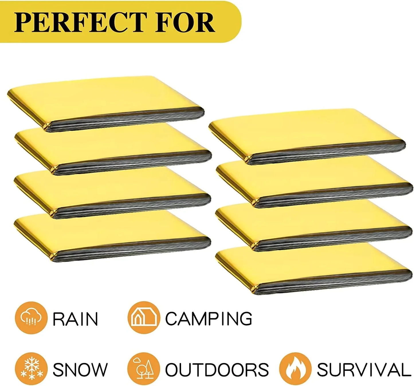 Camping, hiking, first aid blanket, hiking, anti heat equipment, portable aluminum film life blanket,