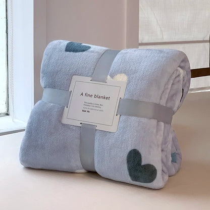 Thick Thow Blanket Geometic Style Reactive Printed Flannel Fleece Blanket for Beds Single/Queen/King Plush Plaids Sofa Plaid Bed