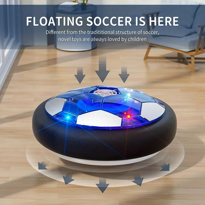 18cm Rechargeable Hover Soccer for Boys and Girls, Air Floating Soccer with LED Lights and Foam Bumpers