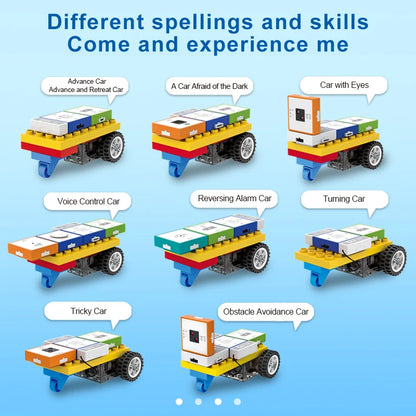 Educational Logic Building Blocks Set for Kids - Electronic Construction Programming Toy for Learning Physical Computing