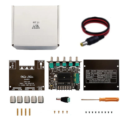 2.1 Channel BL Digital Power Amplifier Module with Subwoofer Output High Low Bass Adjustment 100W+50W+50W High Fidelity Bluetooth 5.0 Audio Board