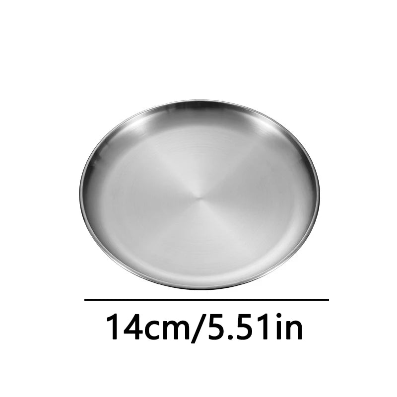 Fruit Plate, Round Salad Dessert Plate, Plastic Plate Can Be Used For Snacks, Nuts Can Be Stacked And Not Easily Broken