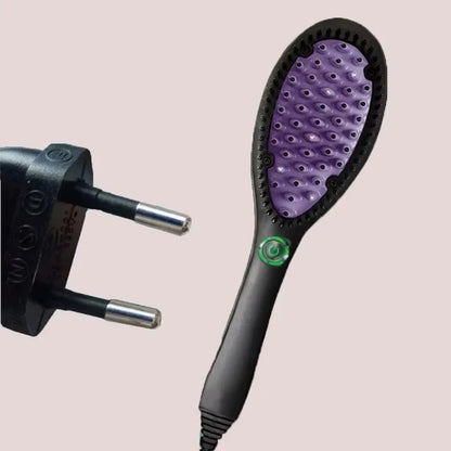 Hair Straightener Brush Ceramic Fast Straightening Heating Hot Comb Women's Smoothing Brush Styling Tool Curling Iron