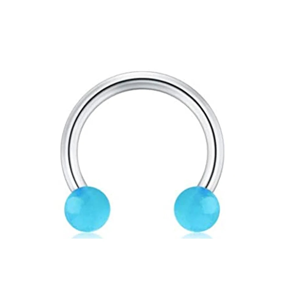 31 Styles 16G Surgical Steel 1 Pcs Nose Septum Rings Piercing Jewelry Horseshoe Cartilage Earring Eyebrow Lip Retainer 8mm 10mm