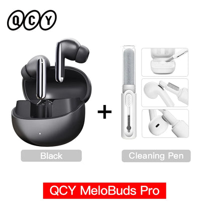 QCY MeloBuds Pro ANC Wireless Bluetooth Earphones 46dB Hybrid ANC Hi-Res LDAC Bluetooth 5.3 Earbuds 6 Mic 34H Playtime