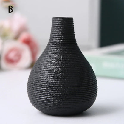 Small ceramic vases, simple home decor, living room decoration, dry flower planters, handicrafts, hydroponic vases