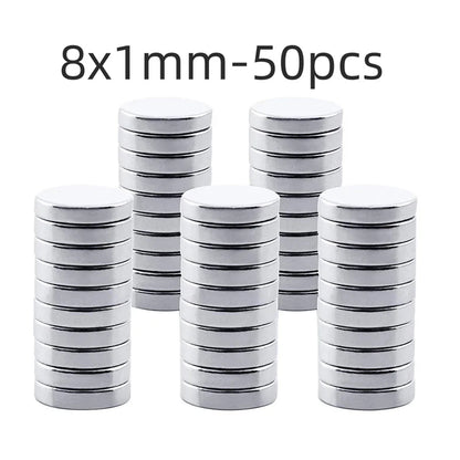 Strong Round Magnets for Fridge, DIY, Projects, Science, Office 3x1 3x2 5x1 5x2 8x1 8x2
