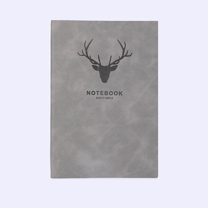 Popular A5 size deer head notebook, business notebook, portable diary, office meeting sketchbook, 180 pages