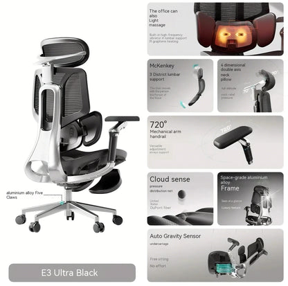 Hbada E3 Ultra+ Structure Master Mesh Modern Ergonomics Gamer Computer Racing Gaming Office Chairs With Footrest