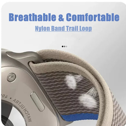 Nylon Trail Loop Strap for Apple Watch Bands 49mm 45 44 42 46 41 40 38mm Bracelet for iWatch Series 11 10 9 8 7 6 5 SE Ultra 3 2