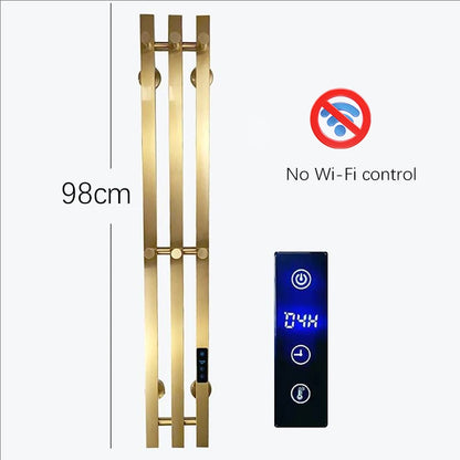 OXG Electric Heated Towel Rack Wall Mounted Bathroom Towel Warmer Dryer Heater 3 Bars Timer Touch Control WiFi Energy Saving