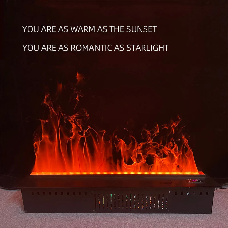 Electric Water Vapor Atomized Fireplace Customized Room TV Stand Decoration Humidifier 3D Vapour Fog Steam Flame Indoor