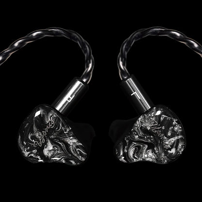 Vzonis Resin 3D Printed 10MM Dual Dynamic Driver HiFi IEM In Ear Earphones High-Resolution Monitoring Fever Music Headphones