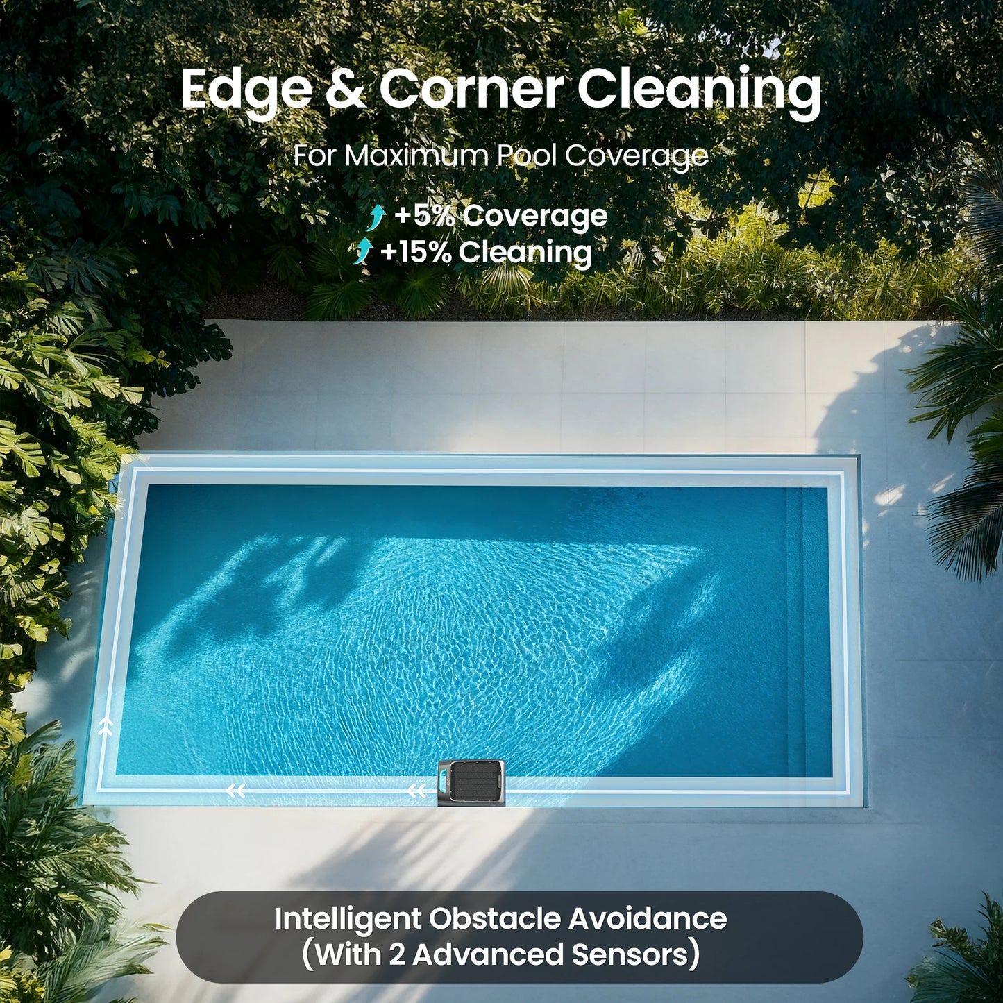 Refurbished AIPER EcoSurfer S2 Solar Powered Pool Surface Skimmer Robot with APP Support, 24/7 Continuous Cleaning, Dual Charging Modes, Smart Obstacle Avoidance, 150-um Filtration, OTA Upgrade