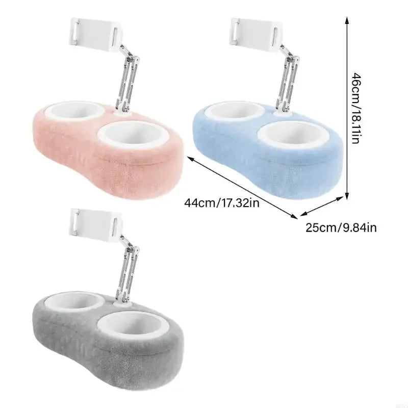 Tablet pillow stand, pillow stand for bed, phone, tablet, lap reading in bed, soft tablet stand, 1 pc.