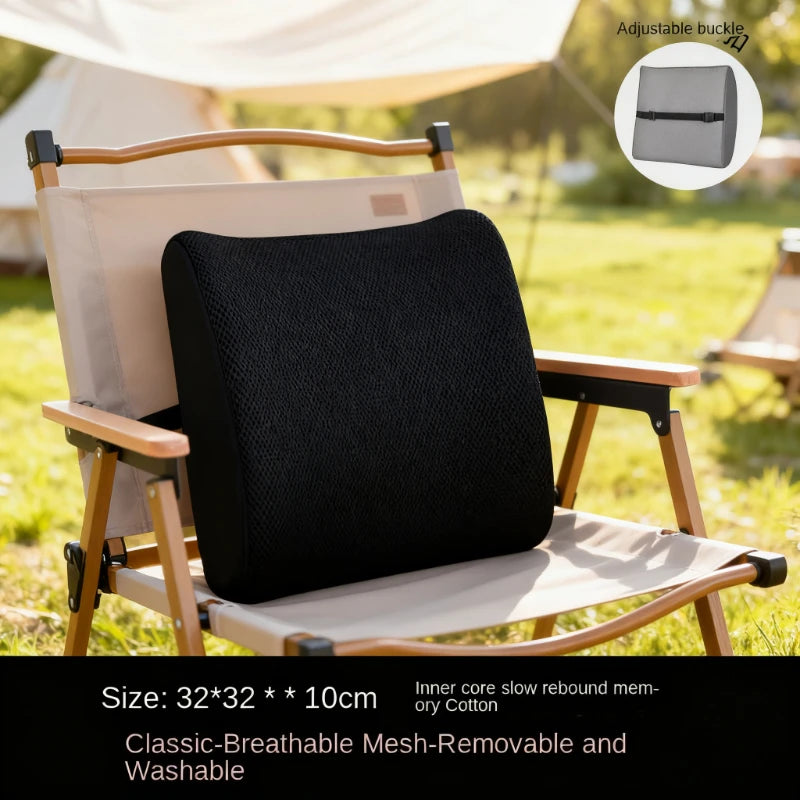 Ergonomic Memory Foam Lumbar Support Back Cushion