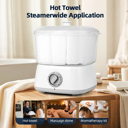 3L Hot Towel Warmer Steamer with Towel Clip Fast Heating for Facial Can Hold 6-16 small size facecloths Portable Heating Machine