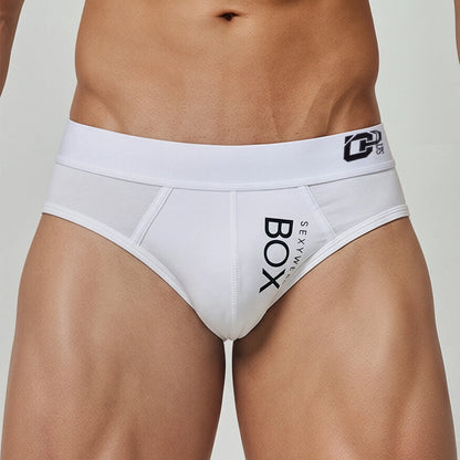 1/2Pcs High Quality Low Waist Sexy Mens Underwear Briefs Letter Print Men's Lingerie Cotton Men's Briefs Bikini Man Underpants