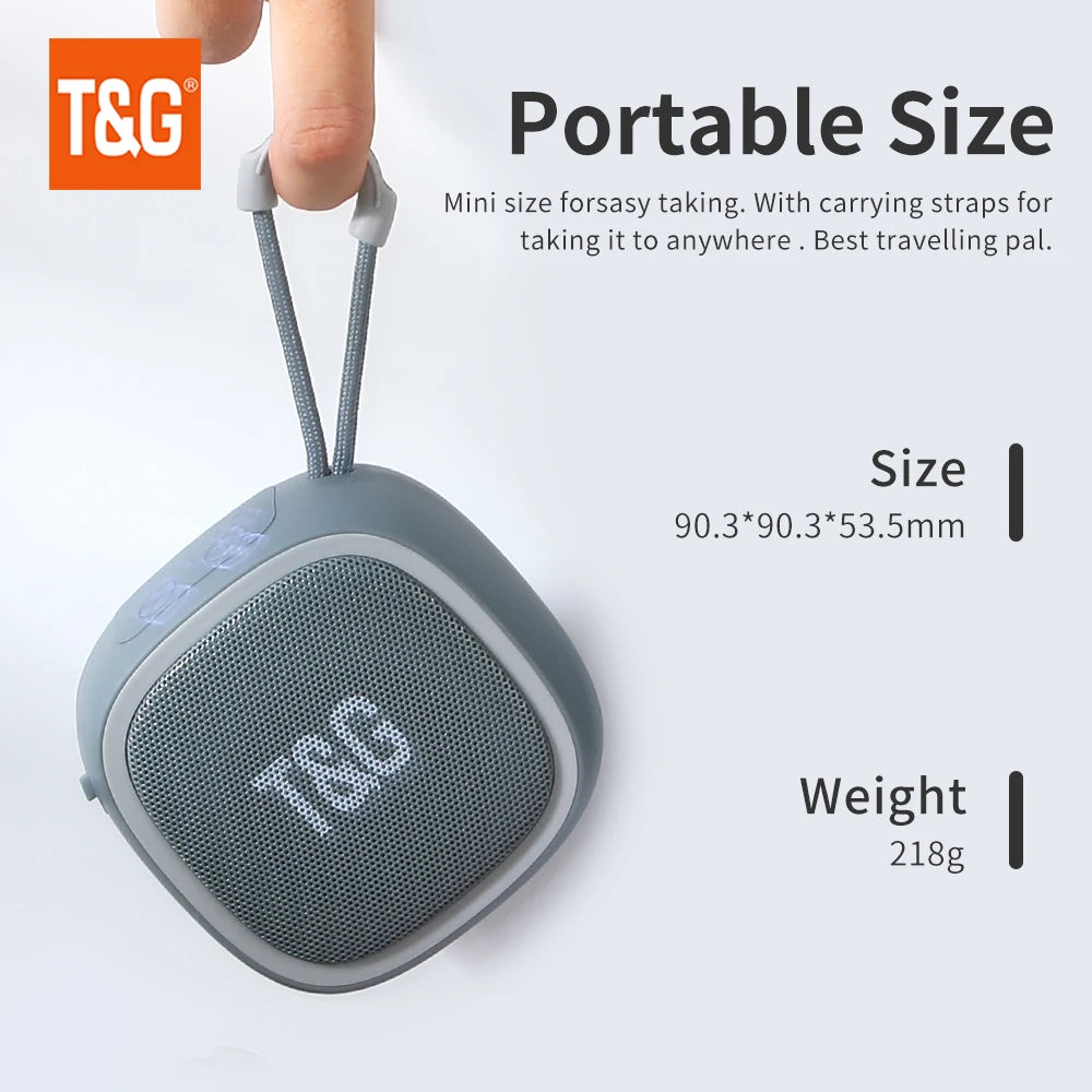 Bluetooth Speaker Mini Portable Wireless Powerful Speakers TWS BT 5.3 Sound Box HIFI Loudspeaker Supports TF Card Radio TG659