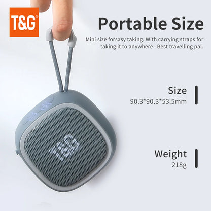 Bluetooth Speaker Mini Portable Wireless Powerful Speakers TWS BT 5.3 Sound Box HIFI Loudspeaker Supports TF Card Radio TG659