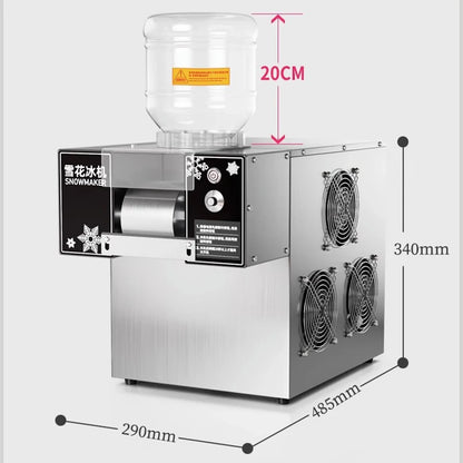 Mini Snow Ice Maker Shaver Machine Europe Snowflake Ice Machine Korea Bingsu Machine Snowflake Ice Shaving Machine 220/110V