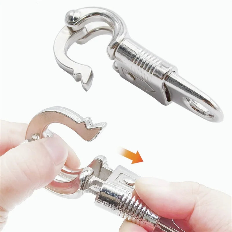 1/2Pcs 10cm Zinc Alloy Horse Panic Clip Buckle Quick Release Snap Hook Equestrian Horse Pony Care Tack Accessory