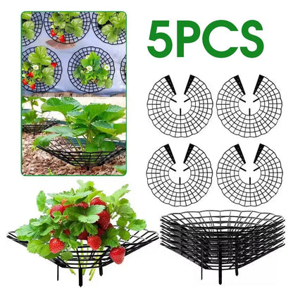 5pcs Green Strawberry Planting Racks, Watermelon Support Frames, 3-Legged Plant Protector, Easy Assembly Plant Accessories