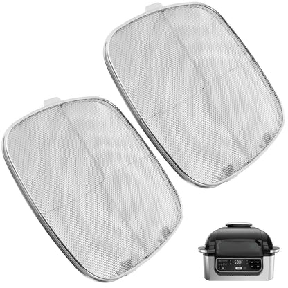 Stainless Steel Splatter Guard Splatter Screen Reusable Air Fryer Splatter Screen for Ninja Foodi AG300C AG301C AG302 AG400
