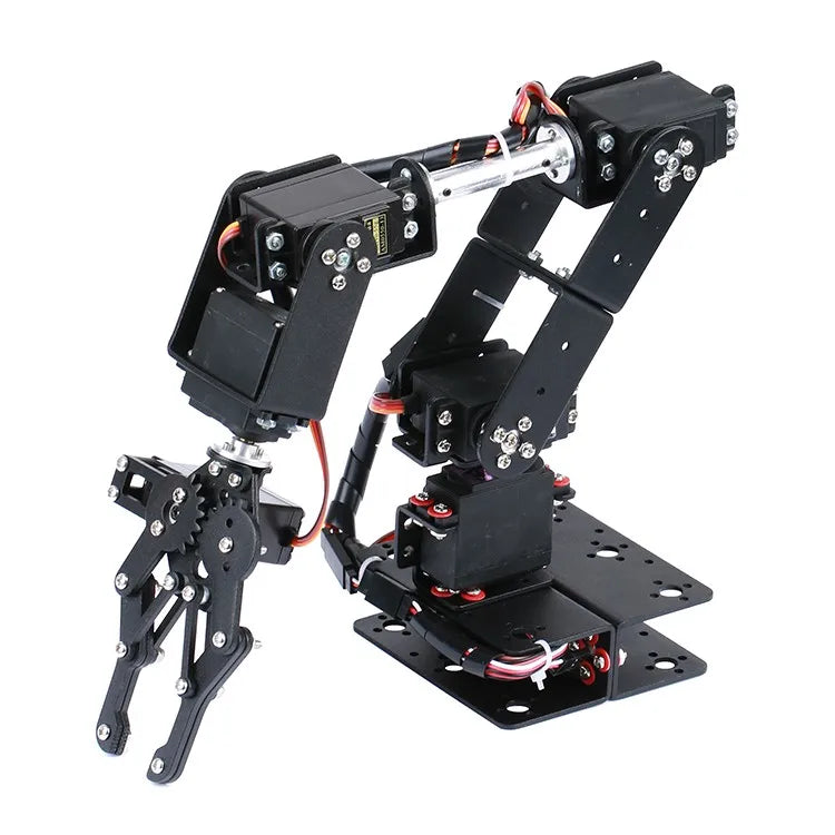 Upgraded 6dof Robotic Arm Multi DOF Robot Manipulator Gripper with 6pcs Mg996r Servos Steering Gear Grabbing Maker Education