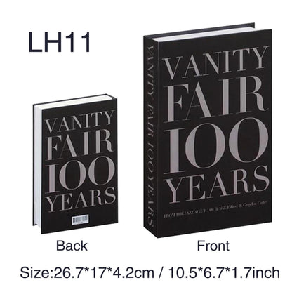 Luxury Fake Books Home Decoration Accessories for Living Room Fashion Fake Book Storage Box Simple Nordic Coffee Table Books