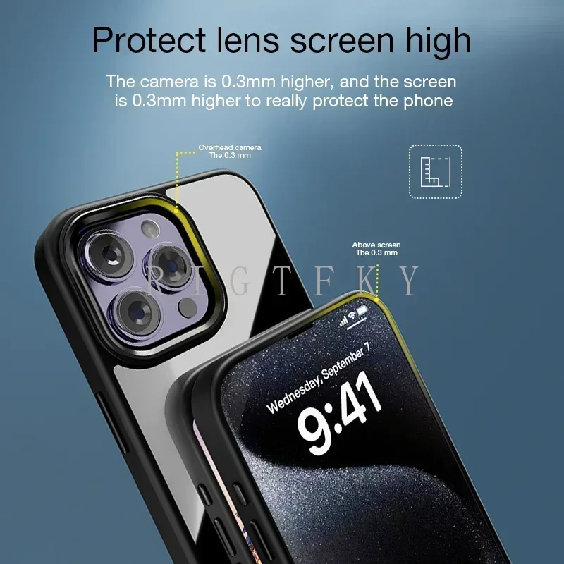 NFC Smart Screen Projection E Ink Painting Picture Phone Case For iPhone 17Pro Max 16 15 14 13 12Pro Cartoon Cover Battery Free