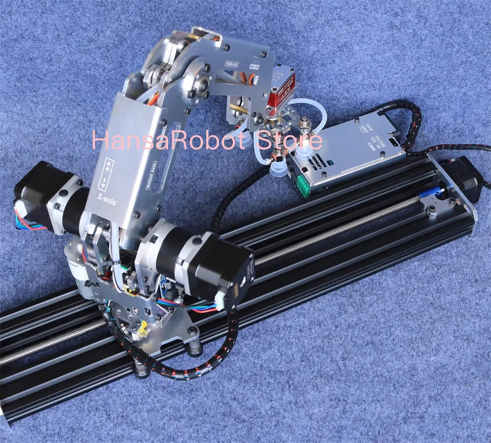 Big Load Arduino 4 DOF Robotic Arm Mechanical Claw Manipulator with Stepper Motor Gripper Suction Cups Industrial Model DIY Part