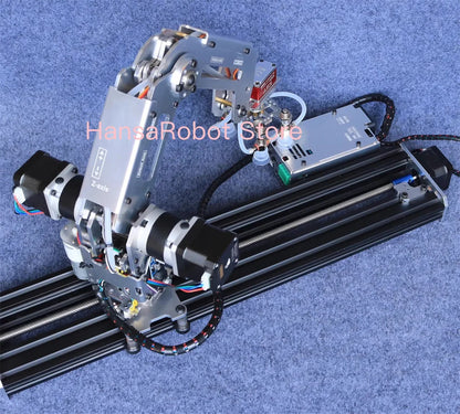 Big Load Arduino 4 DOF Robotic Arm Mechanical Claw Manipulator with Stepper Motor Gripper Suction Cups Industrial Model DIY Part