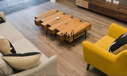 Nordic Coffee Table Solid Wood Creative Simple Living Room Table