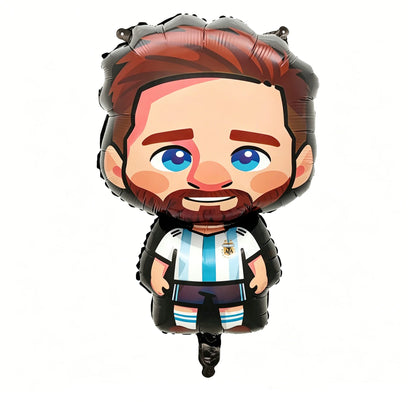 7pcs Messi Football Foil Globos Balloons Trophy Soccer Balloons Boy Birthday Party Decorations Sports Party Supplies Baby Shower